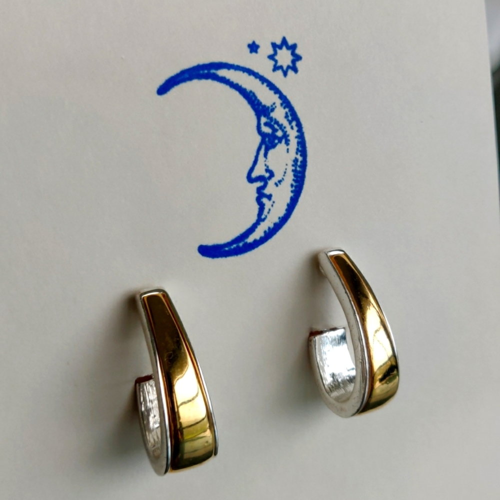 Napier bimetal loop earrings #293
